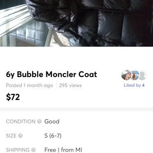 Boy moncler coat